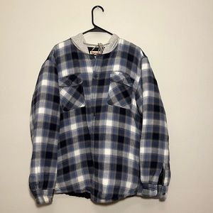 Blue Flannel Jacket, Size L